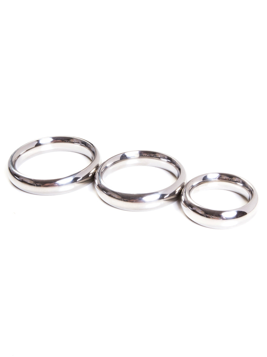 Steel Cock Ring Set With 3 Pieces Cock And Ball Toys From Honour