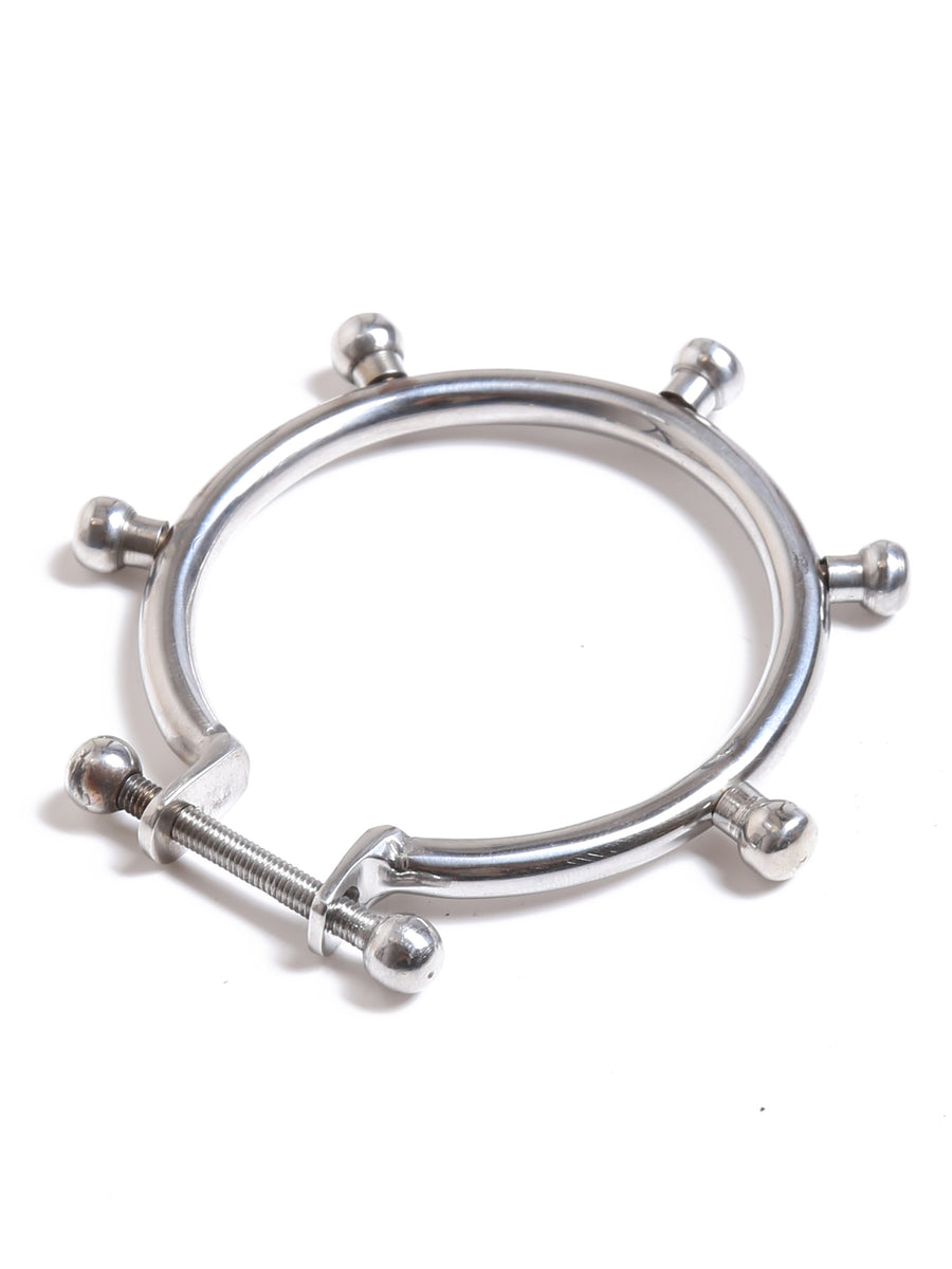 Steel Cock Ring With Rounded Spikes Cock And Ball Toys From Honour