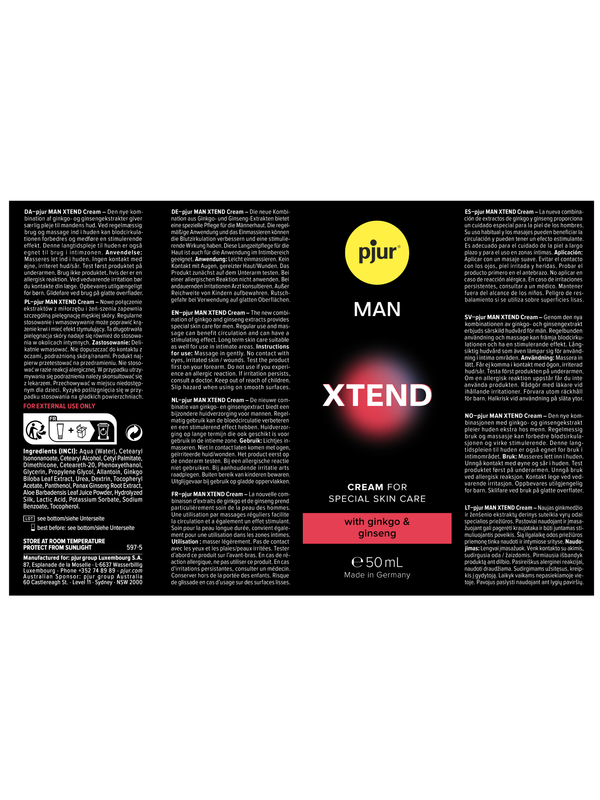 Pjur MAN Xtend Krem 50ml