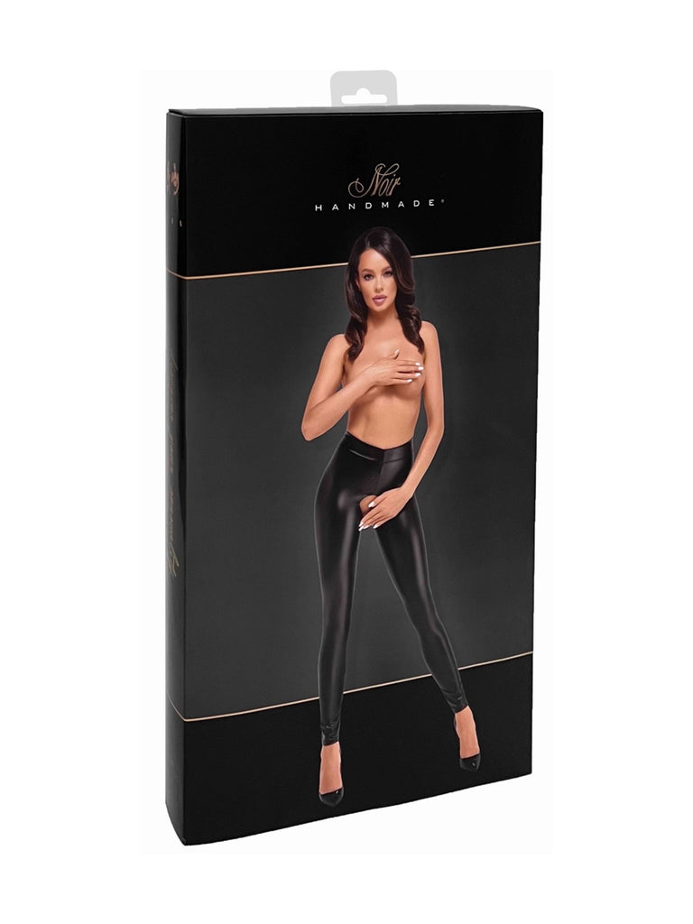 Taboo Wetlook Leggings With Open Crotch And Bum – Skin Two UK