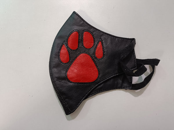 Clearance - Leather Puppy Play Face Mask