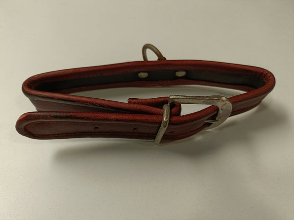 Clearance - Red Soft Leather Collar