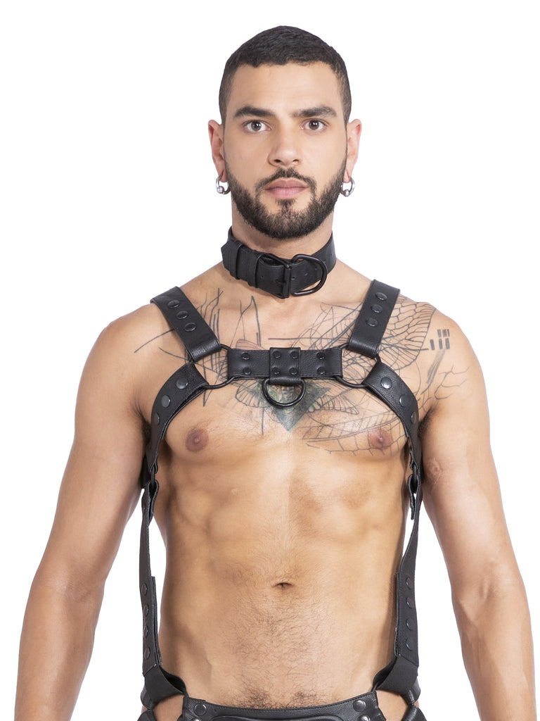 Chunky Bondage Harness Black - One Size