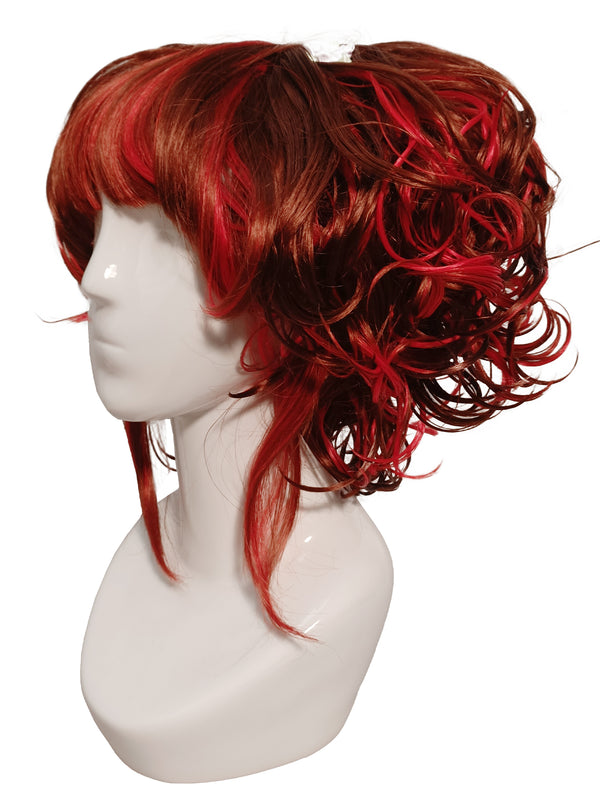 Mistress Flame Wig Red and Brown