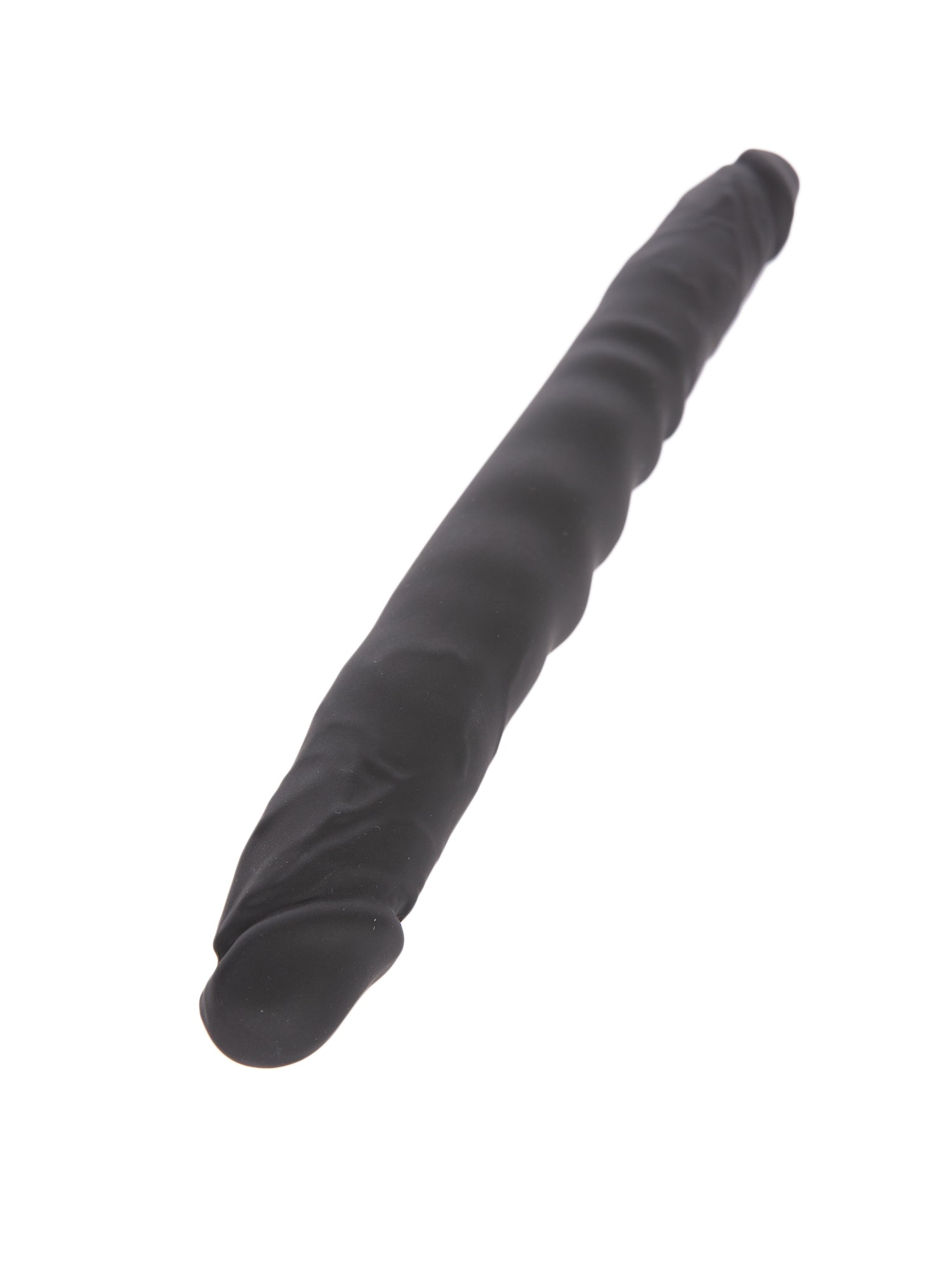 Double Ended Dildo | Black Silicone Large Double Ended Dildo – Skin Two UK