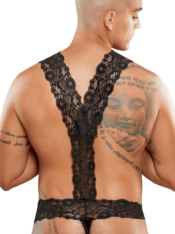 Skin Two UK Sling Thong Scan Lace Straps Size S-M Clearance