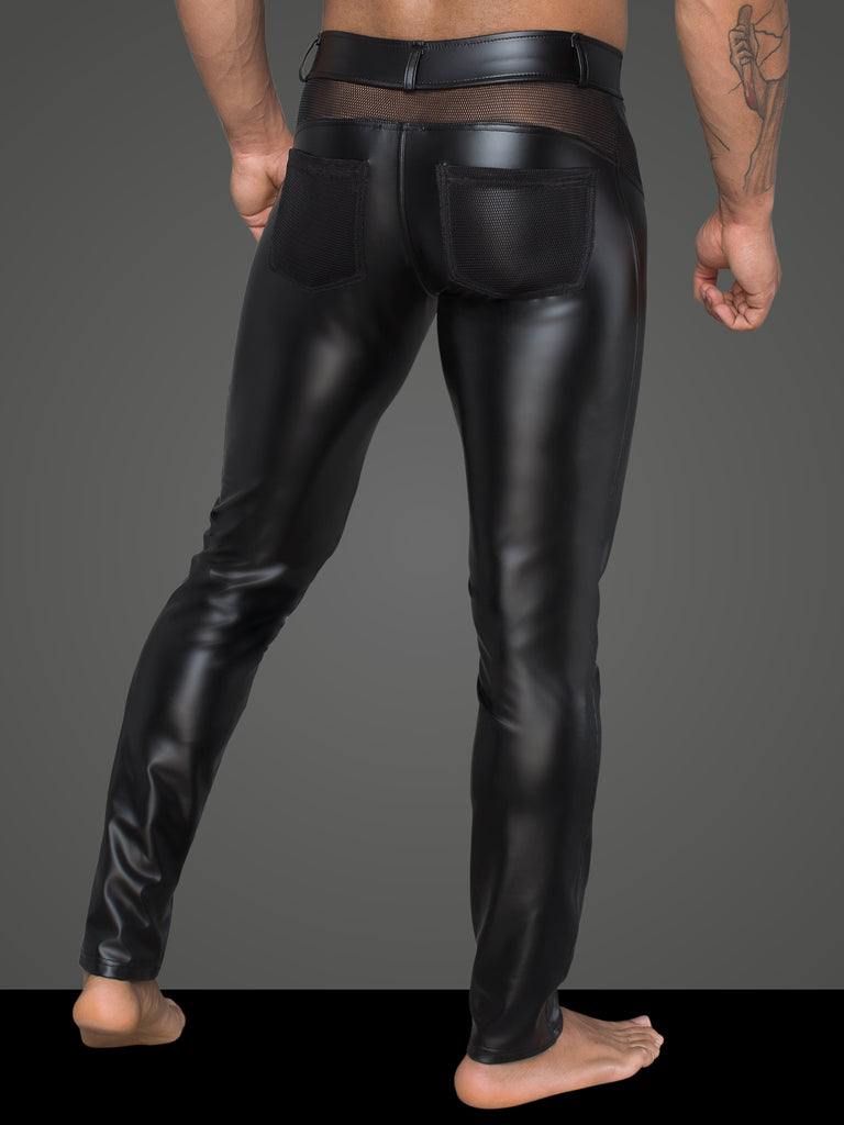 Men's Lingerie PVC Pants & Shirt Made of Powerwetlook – Noir