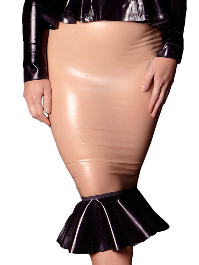 Skin Two UK Ice Queen Latex Frilled Skirt Skirt